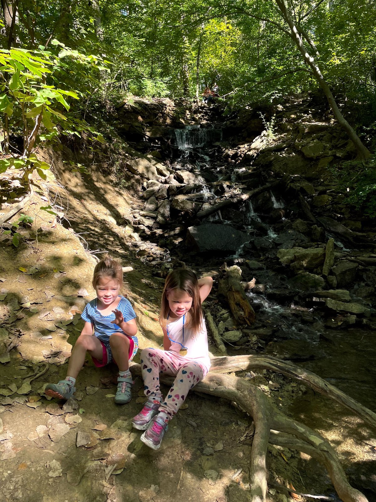 Parkville Nature Sanctuary waterfall, Missouri 