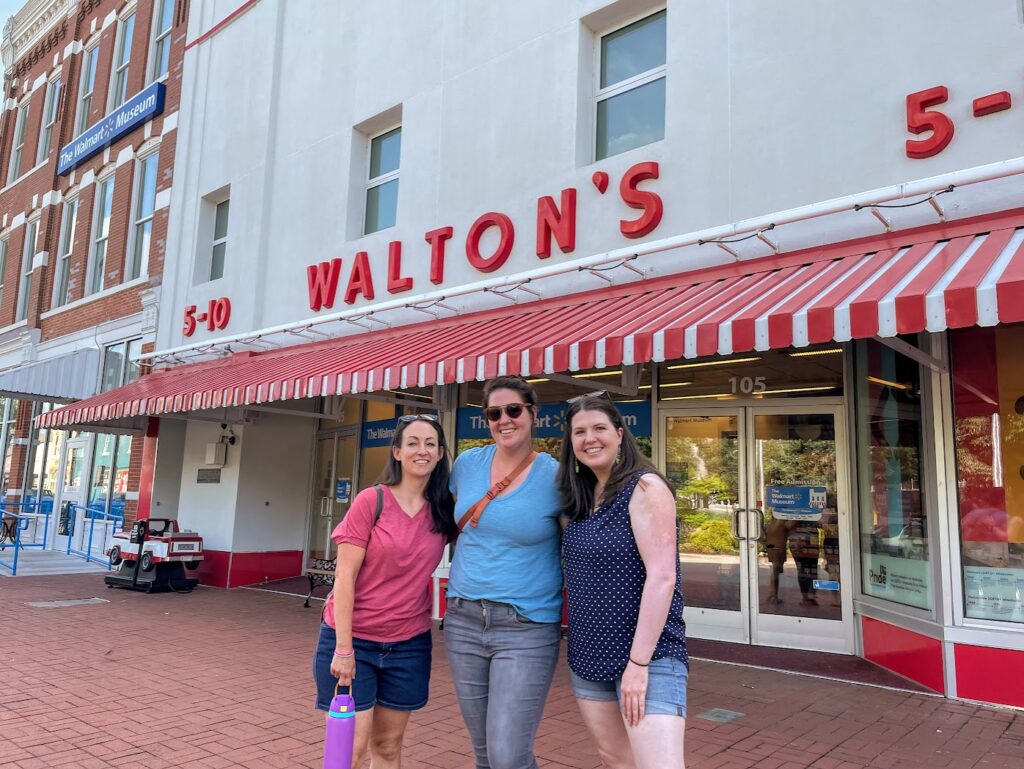 Walton's original Walmart in downtown Bentonville Square, weekend getaways from Kansas City